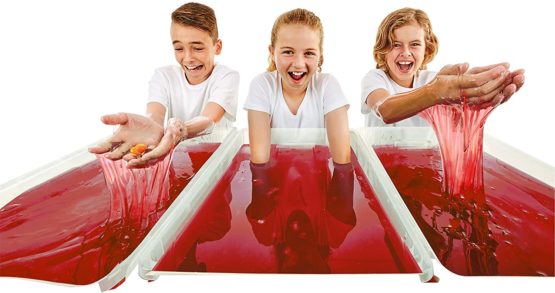 Slime Baff Red, 1 Bath or 6 Play Uses from Zimpli Kids, Turns water into gooey, colourful slime, Christmas Crafts for Children, Xmas Eve Box Fillers - Image 3