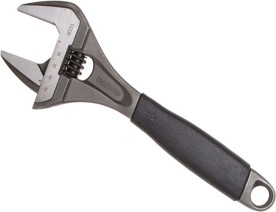 Bahco 9033 Extra Wide Jaw Adjustable Wrench, 270mm Length