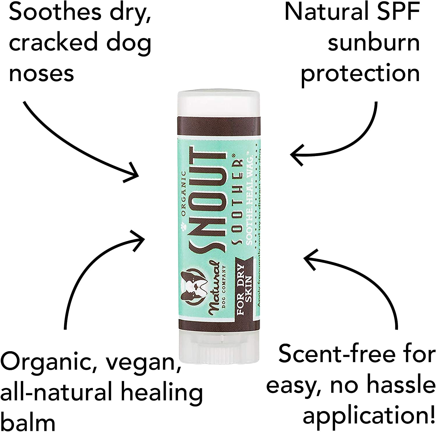 Natural Dog Company Snout Soother Dog Nose Balm for Chapped, Crusty