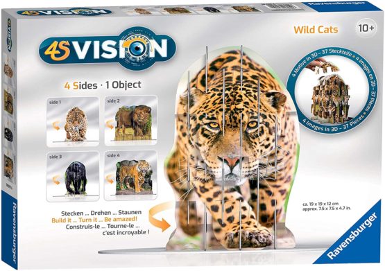 Ravensburger 4S Vision Wild Cats Slot Fit 3D Puzzle