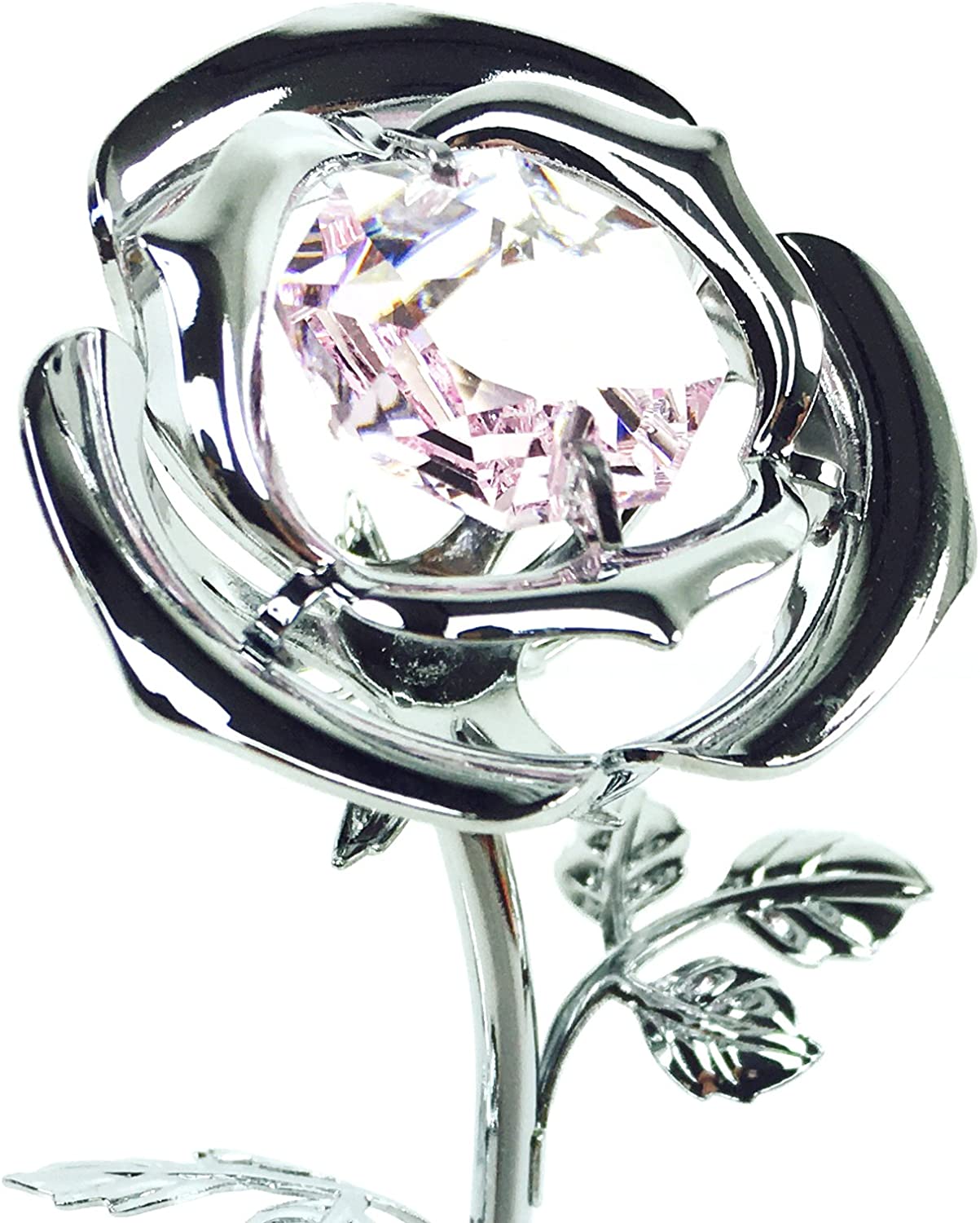 Crystocraft Celebration Rose - Special Auntie, Silver - Image 3