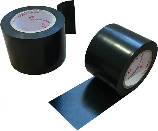 Maveek 2 Rolls Electrical Tape 50mm*15m Black Silicone Waterproof Repair Insulation Tape