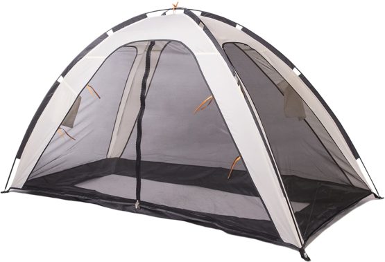 DERYAN Bedtent - 200x90cm - Cream - < 1mm Mosquito Net - Protects Your Sleeping Child Against Mosquitoes and Insects - Including Carrying Bag - Image 3