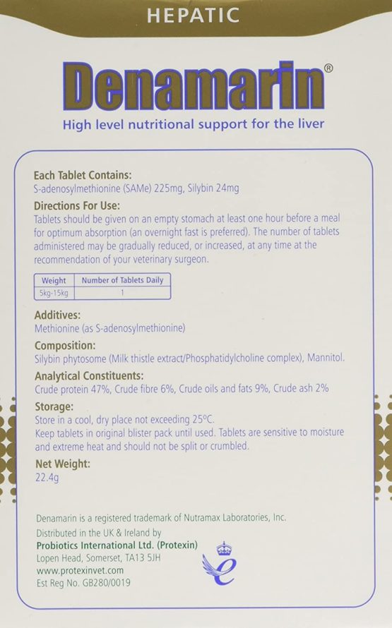 Denamarin for Medium Dogs Tablet 225 mg, Pack of 30 Tablets - Image 2