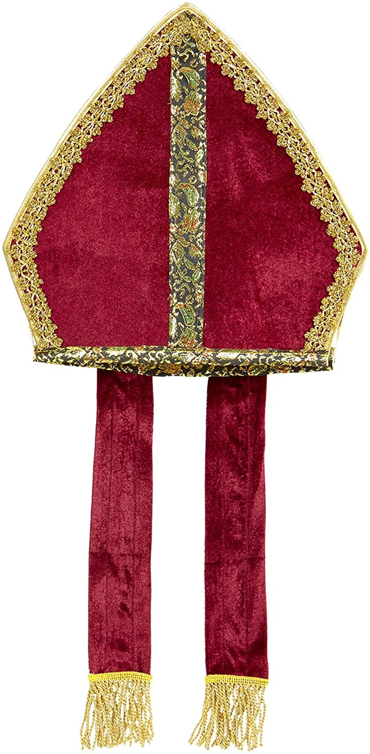 Widmann 00078 Mens Santa Hat ? Adult One Size, Red
