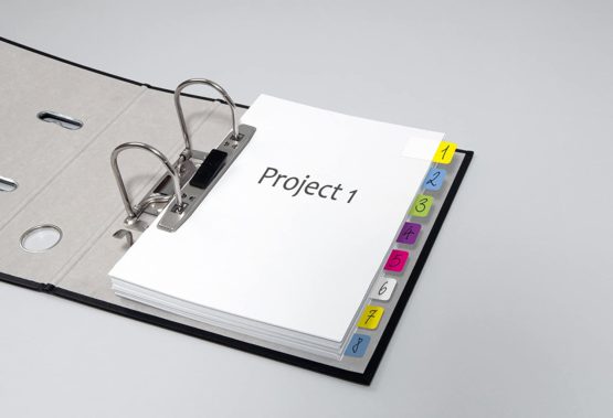 SIGEL HN203 Tab Marker Modern, Extra Strong, 6 x 10 Sheets, Lemon/Pink/Blue/Violet/White/Yellow - Image 2