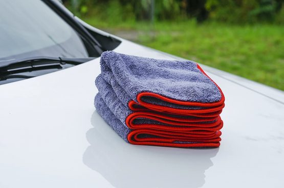 Glart 443TP 3 Super Absorbent Microfibre Thick Plush Cloths 40 x 40 cm, Car Wash, Cleaning and Drying, Suitable for Motorcycle, detailing, washing cloth, Anthracite - Image 4