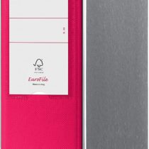 Esselte Eurofile Binder with Lever Mechanism and case Dorso 8 cm Fucsia
