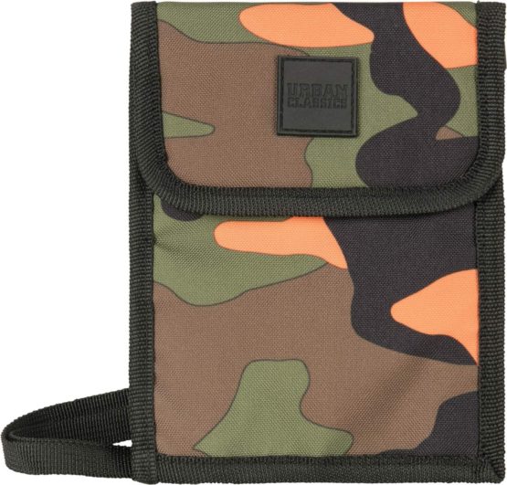 Urban Classics Neck Pouch Oxford Neck Pouch 18 cm, Orange camo (Multicolour) - TB2144