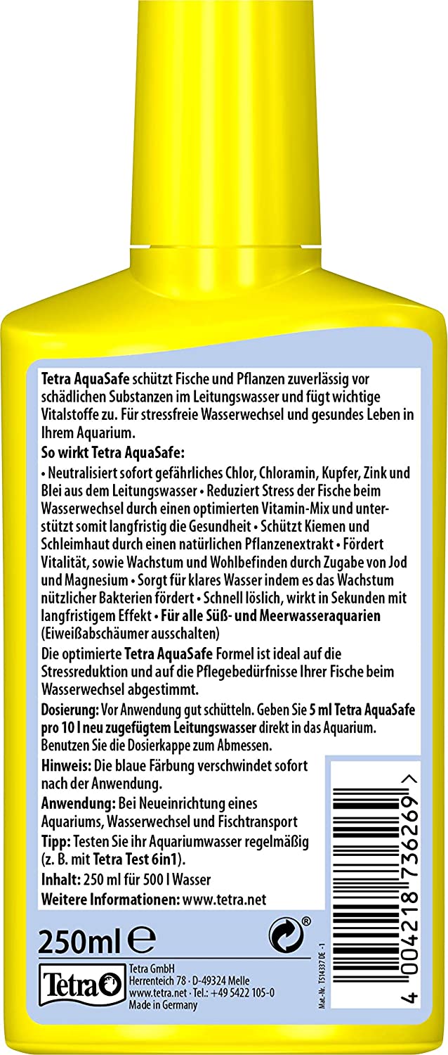 Tetra AquaSafe (quality water conditioner for fish-friendly and near-natural aquarium water - Image 2