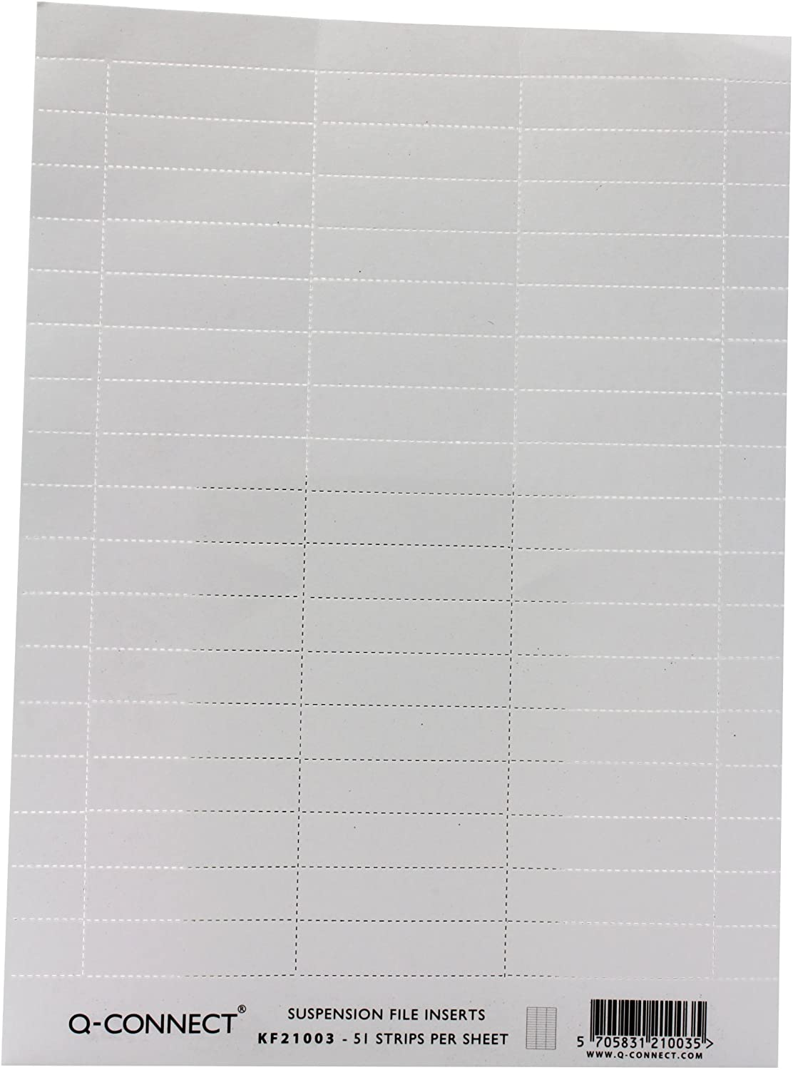 Q-Connect Suspension File Insert White (51 Pack) KF21003