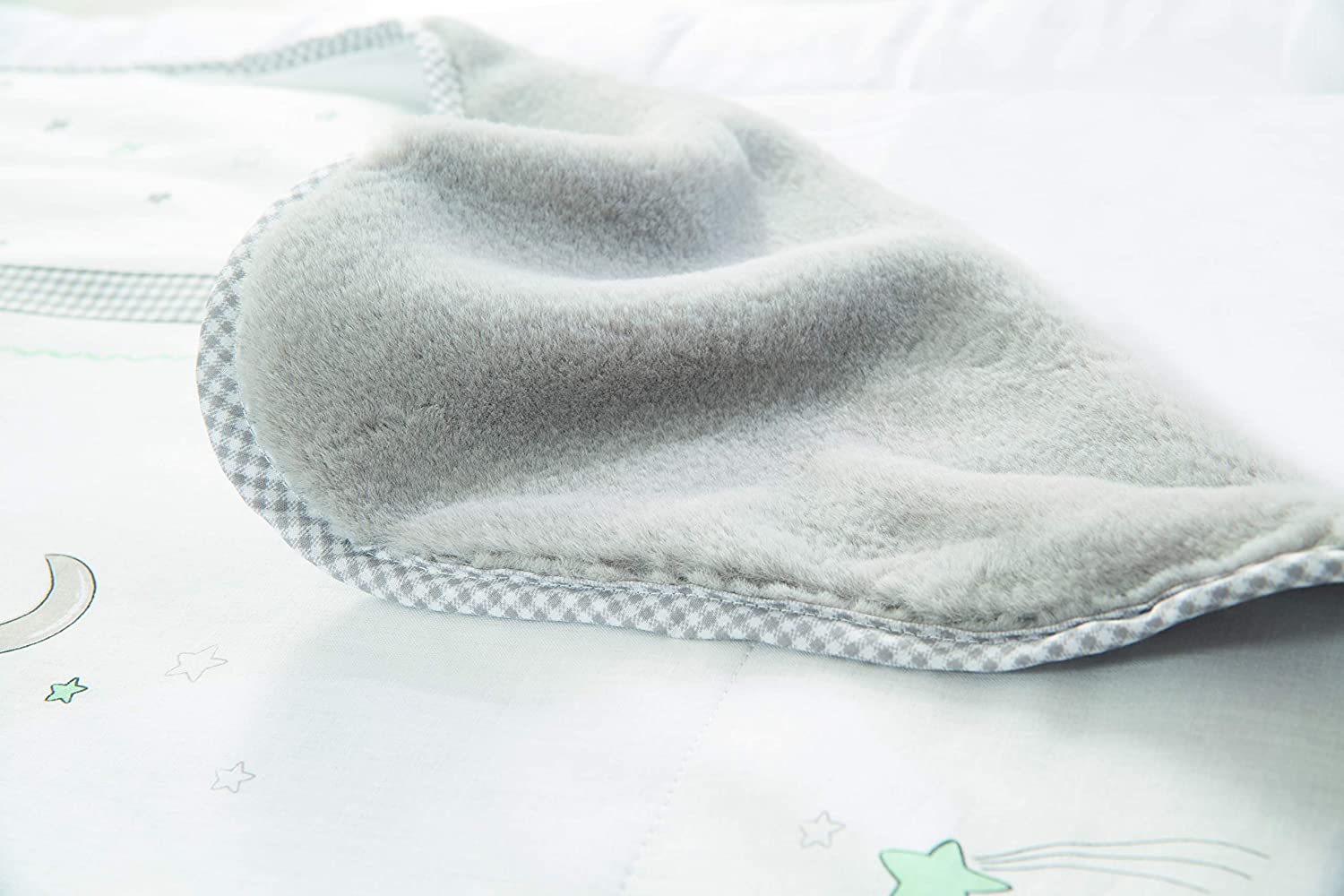 roba Baby Blanket Star Magic, 80 x 80 cm, Baby Blanket with Stars and Elephant Motif, Children's Blanket Made of Soft Cotton - Image 4