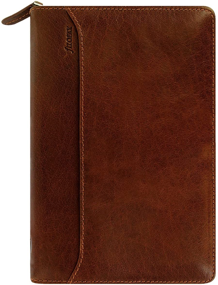Filofax 21692 Personal Lockwood Zip, Cognac