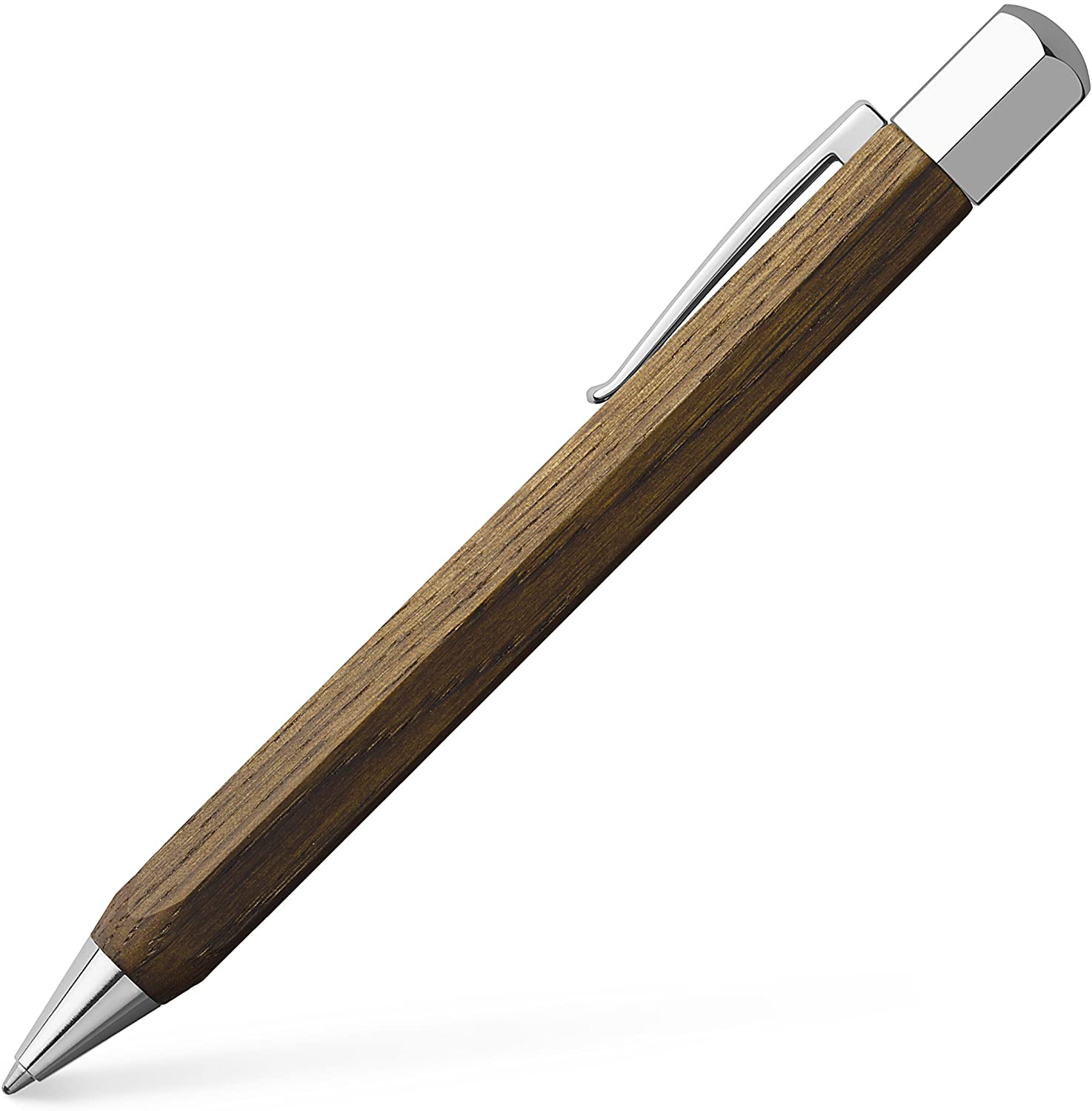 Faber-Castell Ondoro Wood Ballpoint Pen, Smoked oak - Image 2