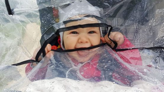 Playshoes Baby Travel Universal Duo Twin Rain Cover Transparent - Image 4