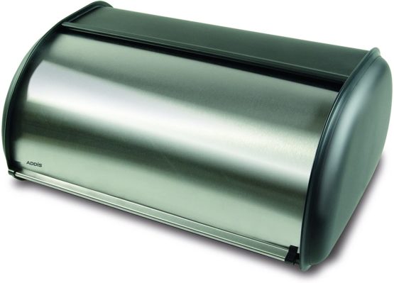 Addis 508451 Deluxe Bread Bin-Stainless Steel, 22L