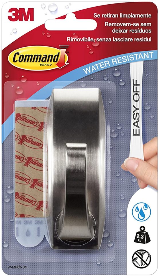 Command Nickel Hook Modern Grande Grey