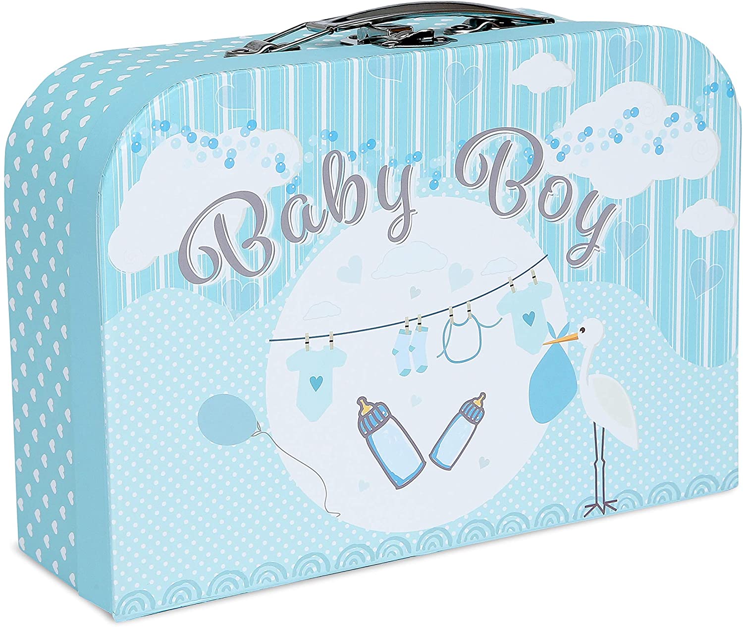 Baby Box Shop Newborn Baby Boy Gift Set Premium Gift-Ready Hamper with Rattle, Photo Frame - Image 2