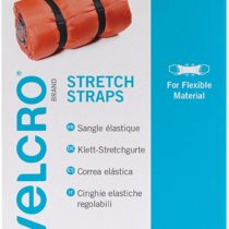 VELCRO Brand VEL-EC60324 Stretch Straps, 25 mm x 68 cm - Black
