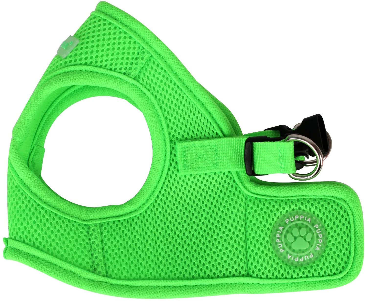 Puppia Neon Dog Vest Harness for small and medium dogs - Super soft and comfortable - Also usable as Puppy Harness, Green, XL - Image 3