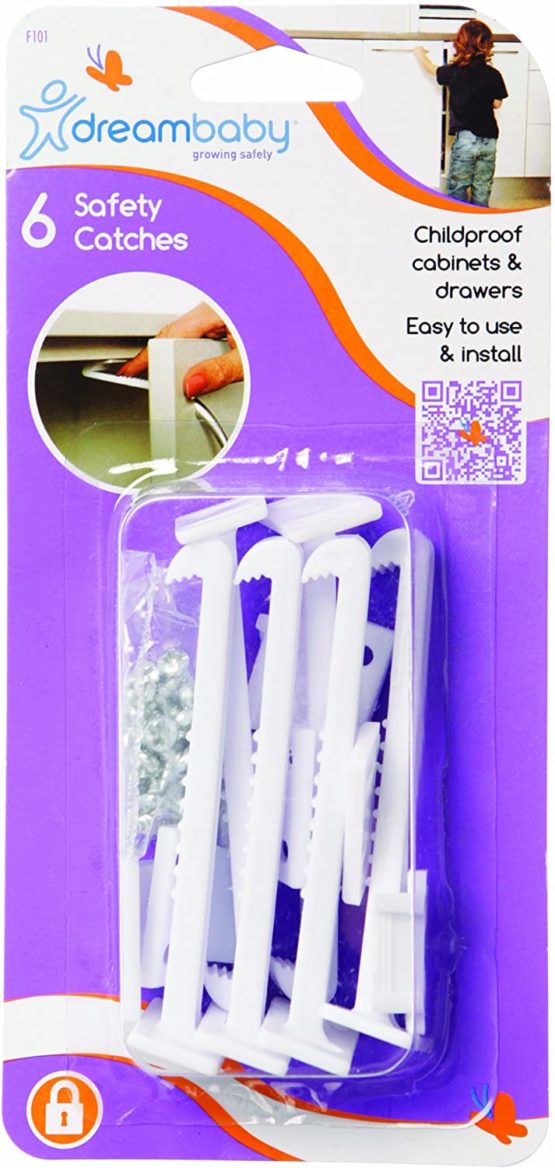 Dreambaby Safety Catches (Pack of 6, White) - Image 2