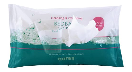 Carell CBB8 Bed Bath Wipes - Easy to use, Containing Aloe Vera - Dermotologically Tested, Alcohol-Free - Pack of 8 Wipes - Image 3