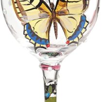 Lolita 4056858 "Butterfly Wishes" Wine Glass , 8.5 x 8.5 x 22.5 cm