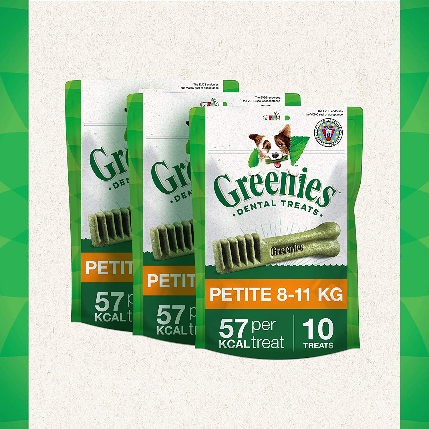 GREENIES Daily Original Dental Treats Petite - The Smart Dental Treat for Dogs (8 - 11 kg) - 30 chews - Pack of 3 (3 x 170 g) - Image 3