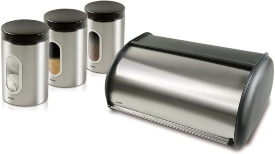 Addis 508451 Deluxe Bread Bin-Stainless Steel, 22L - Image 4
