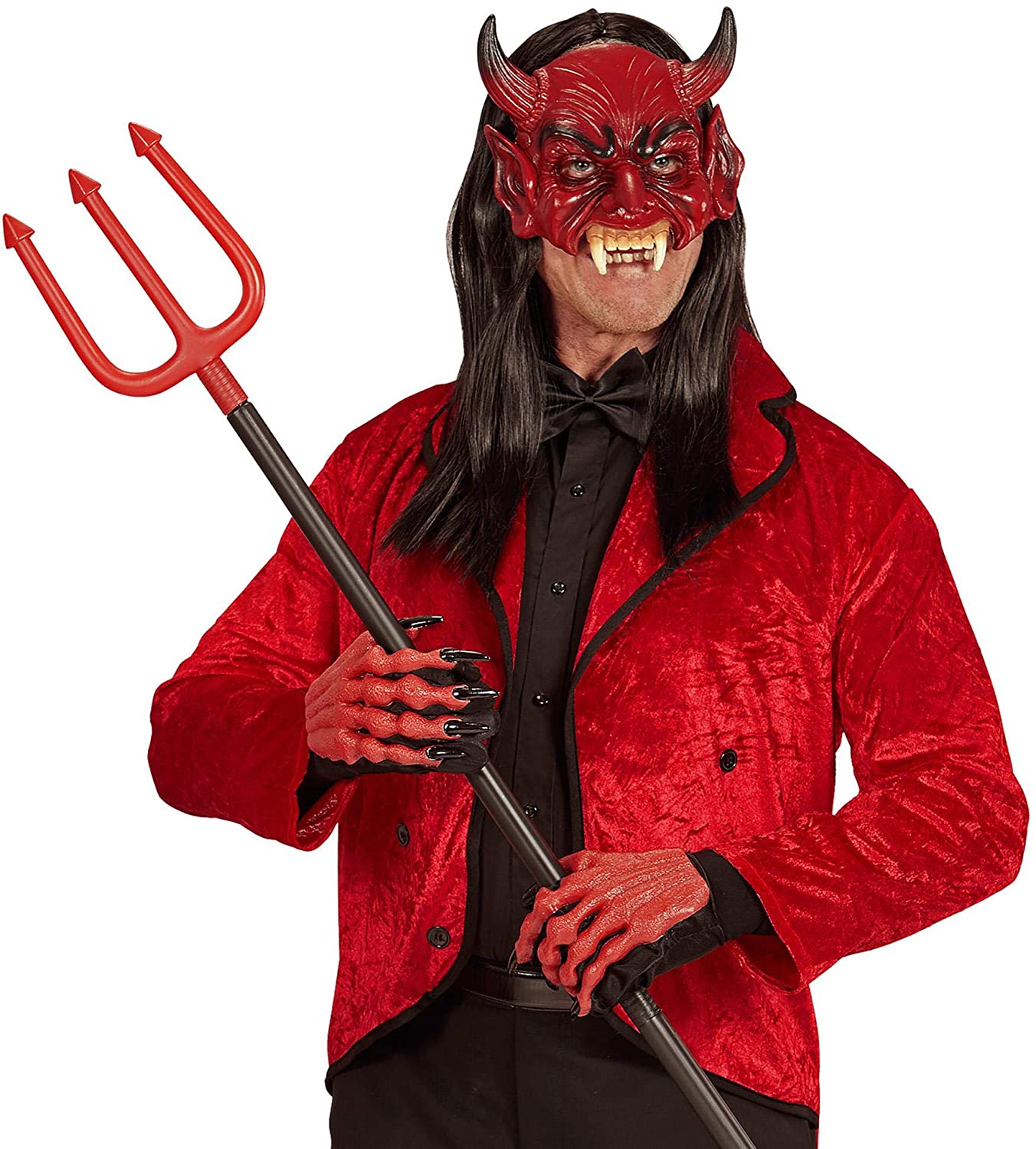 Widmann vd-wdm05392 Mask Devil Without Chin in Foam, One Size, Red - Image 4