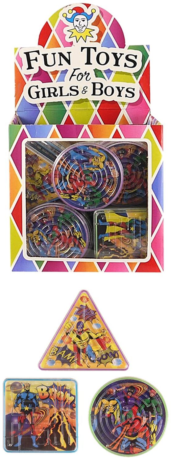 12 X Super Hero Maze Puzzle