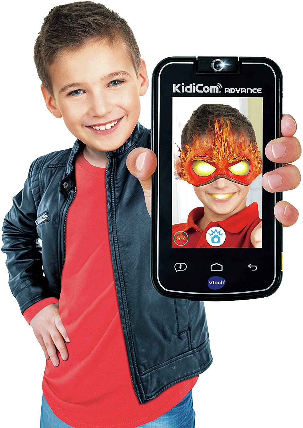 VTech KidiCom Advance Laptop for Children Black French Version - Image 4