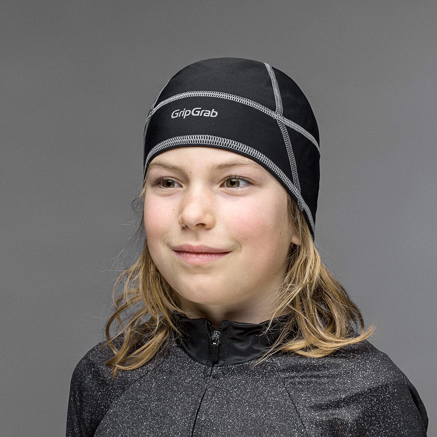 GripGrab Lightweight Thermal Under Helmet Winter Cycling Skull Cap Thin Breathable Running Bicycle Sports Headwear Black - Image 2