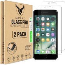 iSOUL [2 Pack] Screen Protector for Apple iPhone 6 6s 7 8 Tempered Glass Film 9h HD, 0.3mm Shatterproof Protection 4.7 Inches [Easy Installation] [3D Touch] [Bubblefree]