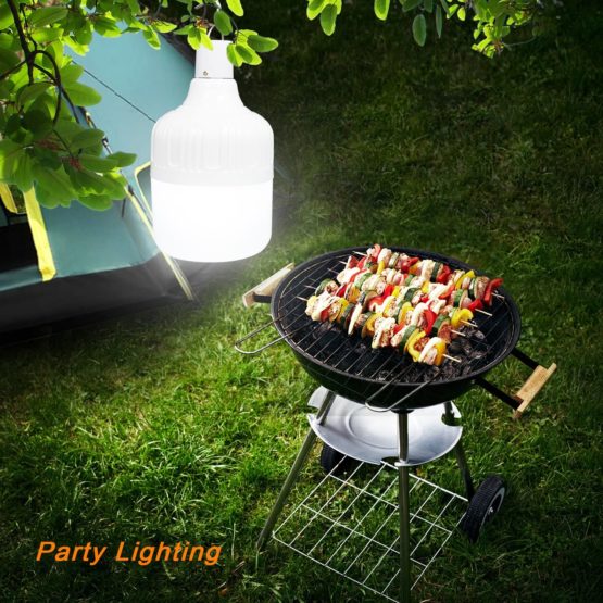 LETOUR Camping Lantern, Camping Light 60W 5000Lumens 5 Levels Dimmable, LED Work Light Bulb with Hanging USB Rechargeable Lights Outdoor Portable Light Camping/Patio/Garden/BBQ - Image 3
