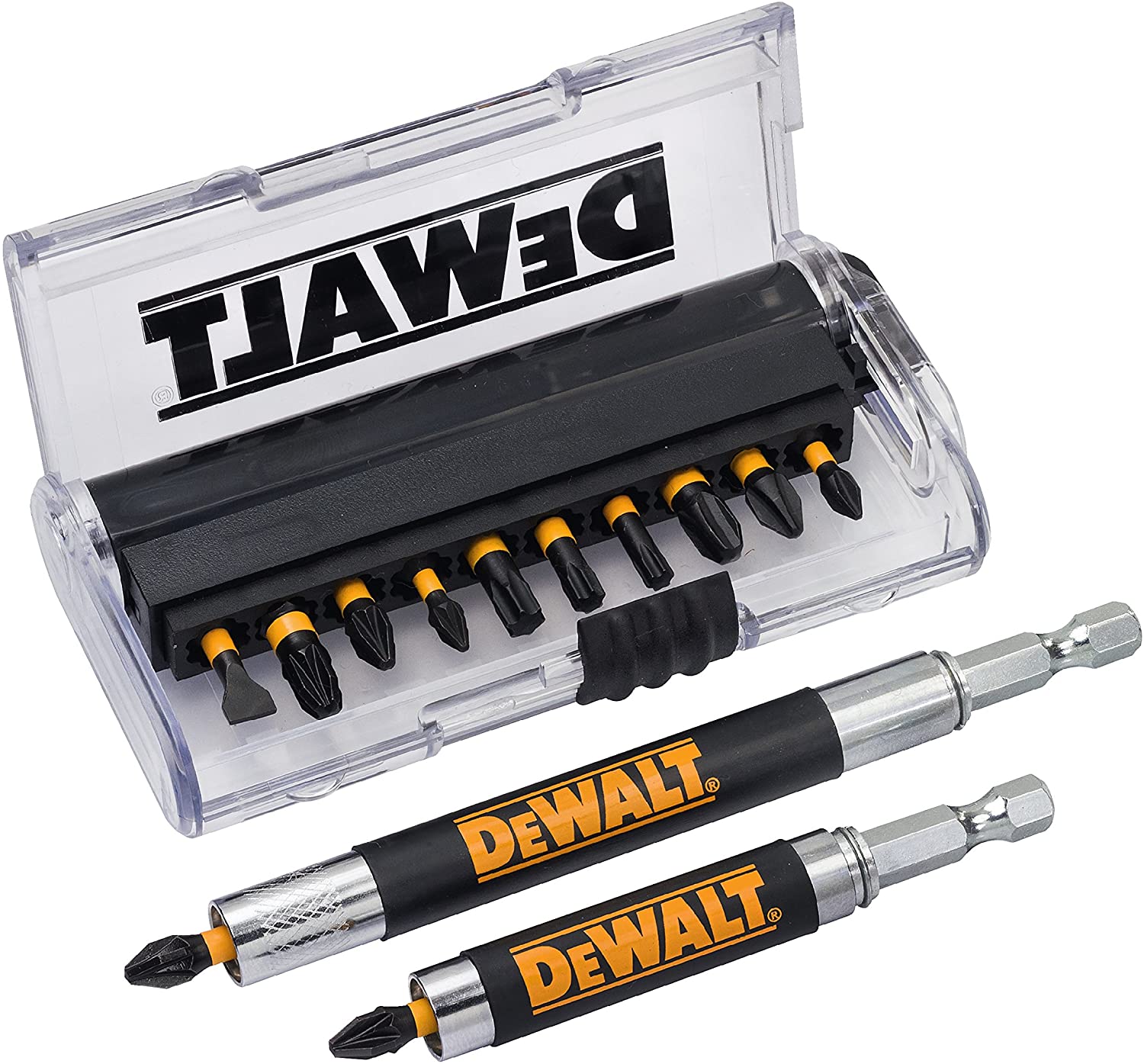 DEWALT Impact Torsion Screwdriving Set, 14 Piece, DT70512T-QZ, Yellow/Black, Variety Pack