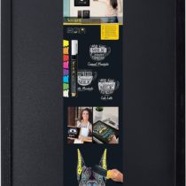 Securit Woody Wood Chalk Board with Chalk Marker, Lacquered Black Finish, 40 x 60 cm