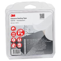 3M Extreme Sealing Tape 4411N - sticks on contact to many metals and plastics without drying time, dripping, oozing, or mess - 50 mm x 5.5 m, translucent, thickness 1.0 mm (1 Blister Pack)