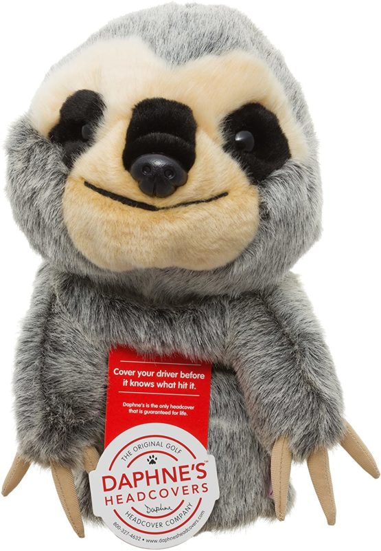 Daphne's Unisex's Sloth Novelty Driver Cover-Grey, 0
