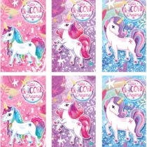 10 X Mini Unicorn Notebooks