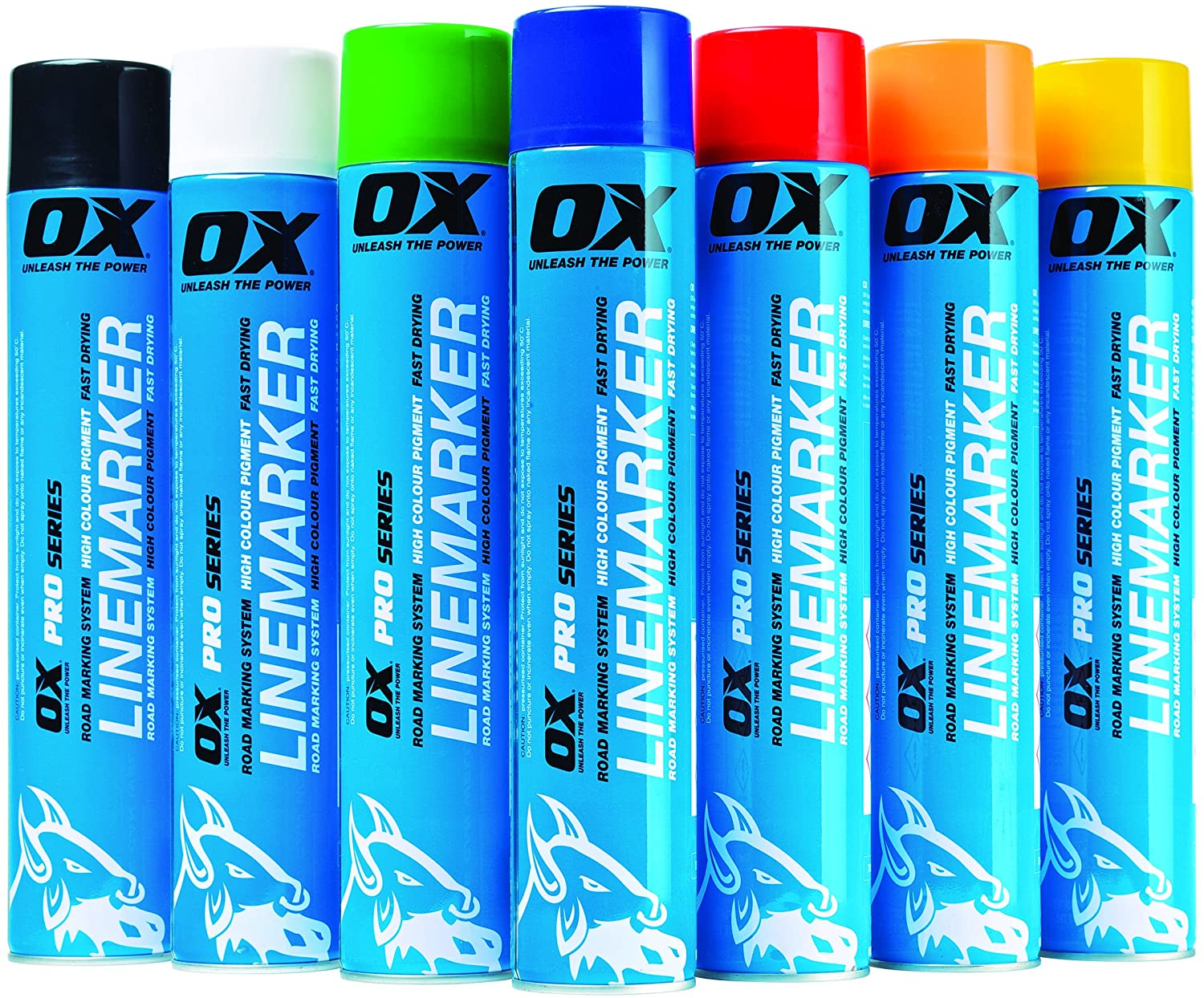 OX 750ML Permanent Line Marker Spray, Yellow, 750 ml (Pack of 1)