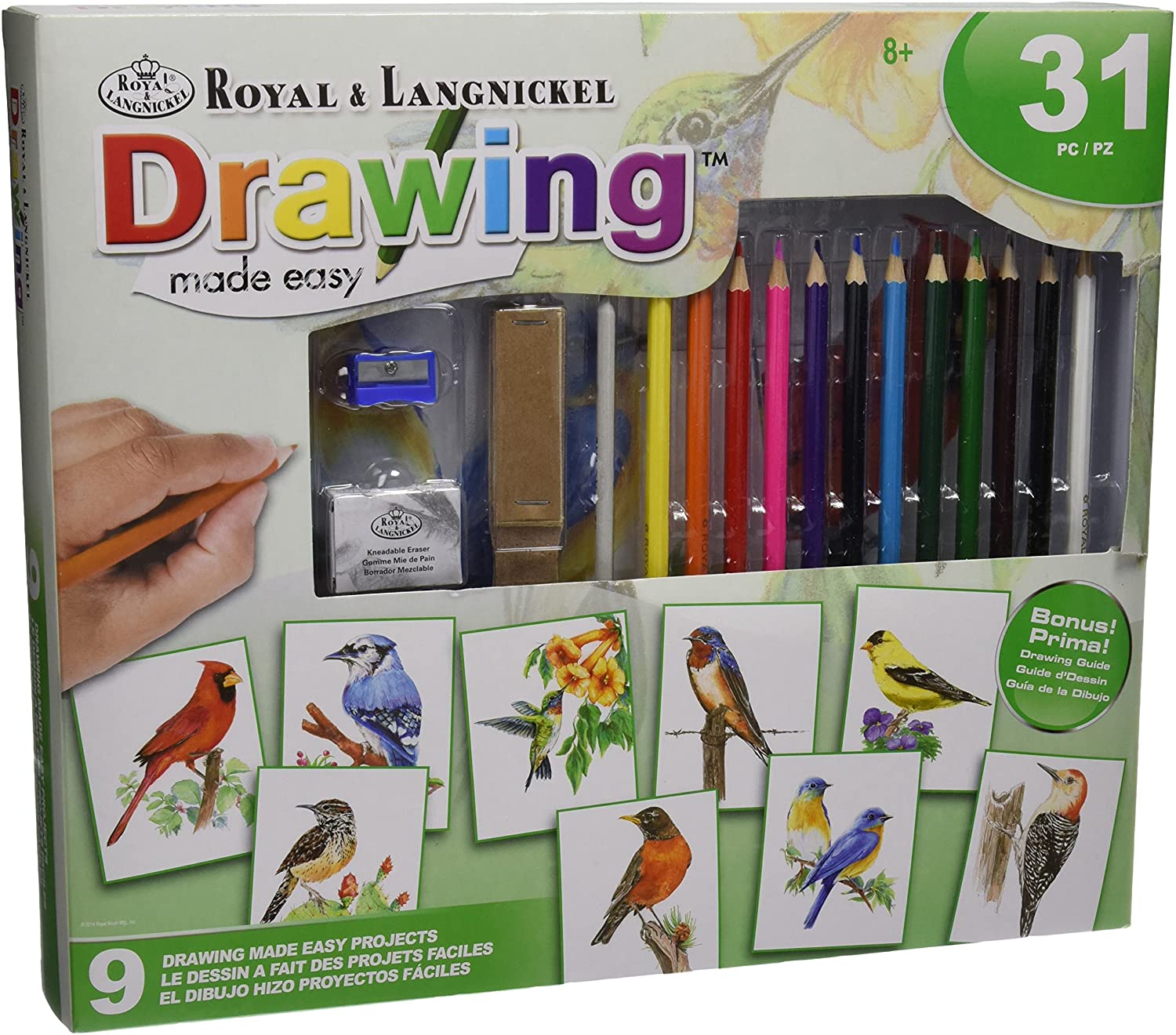Royal & Langnickel Drawing Made Easy Box Set, Blue, 12