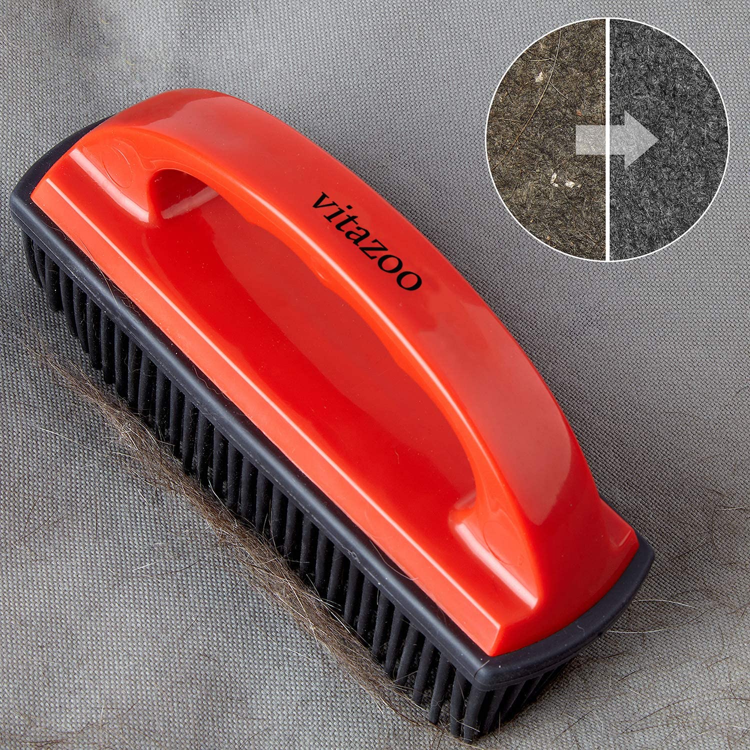 VITAZOO Pet Hair Remover Brush, Remove Cat and Dog Hair from Clothes Carpet Furniture Car - Image 4