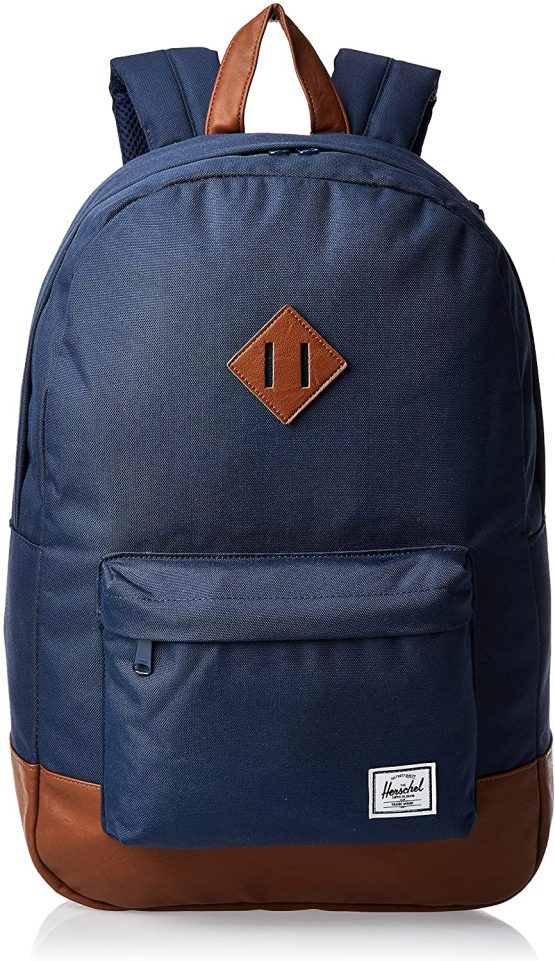Herschel Heritage Rucksack, 21.5 Liter, Navy/Tan