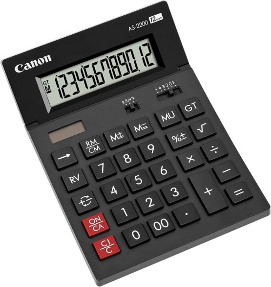 Canon AS-2200 12-Digit Desktop Calculator - Image 2