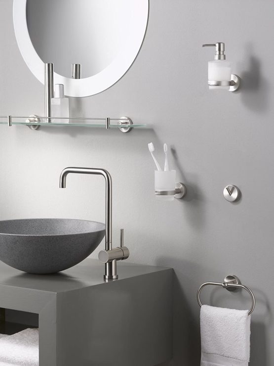 Haceka Towel ring Kosmos Tec, Metal, Silver, 15 x 15 x 5 cm - Image 3