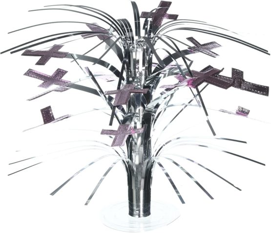 amscan International Crosses Mini Cascade Centrepiece, Pink