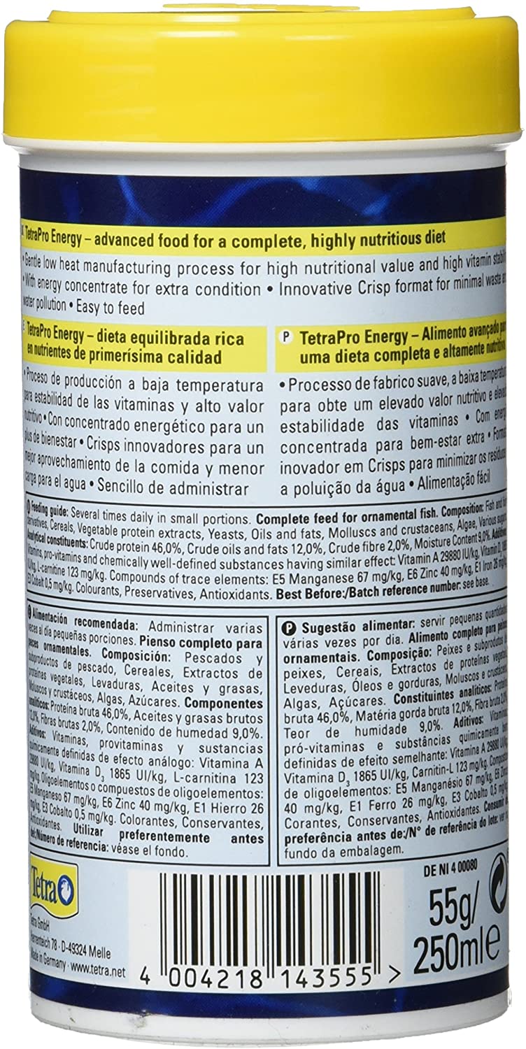 Tetra Pro Energy Multi-Crisps - Premium fish food with energy concentrate for increased vitality 250ml, May Vary, 55 g (Pack of 1) - Image 2
