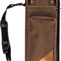 ProMark Drum Stick Bag - Transport Deluxe Drumstick Holder - Drum Sticks Holder Made from Weatherproof Ballistic Nylon and Synthetic Leather - Drumstick Bag Mounts to Tom Drum