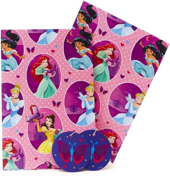 Disney Princess Wrapping Paper - Girls Wrapping Paper - Kids Wrapping Paper